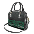Maori Taniko Patterns Shoulder Handbag Pounamu Niho Taniwha Mix Paatiki Motifs