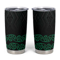 Maori Taniko Patterns Tumbler Cup Pounamu Niho Taniwha Mix Paatiki Motifs