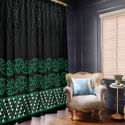 Maori Taniko Patterns Window Curtain Pounamu Niho Taniwha Mix Paatiki Motifs