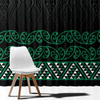 Maori Taniko Patterns Window Curtain Pounamu Niho Taniwha Mix Paatiki Motifs