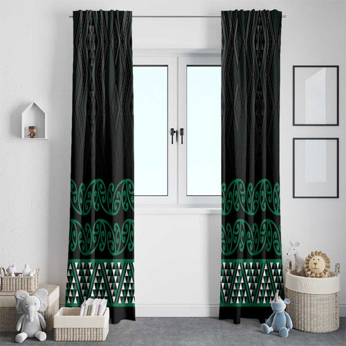 Maori Taniko Patterns Window Curtain Pounamu Niho Taniwha Mix Paatiki Motifs
