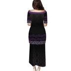 Maori Taniko Patterns Puletasi Purple Niho Taniwha Mix Paatiki Motifs