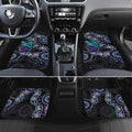Australia Indigenous Car Mats Teal & Purple Ribbon Butterfly Aboriginal Arts