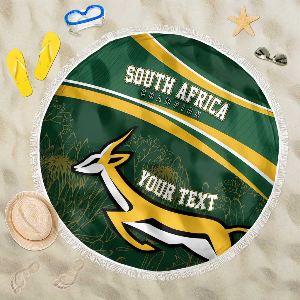 South Africa Rugby Personalized Bokke Beach Blanket Springboks - Stronger Together - Aussie Hoodie