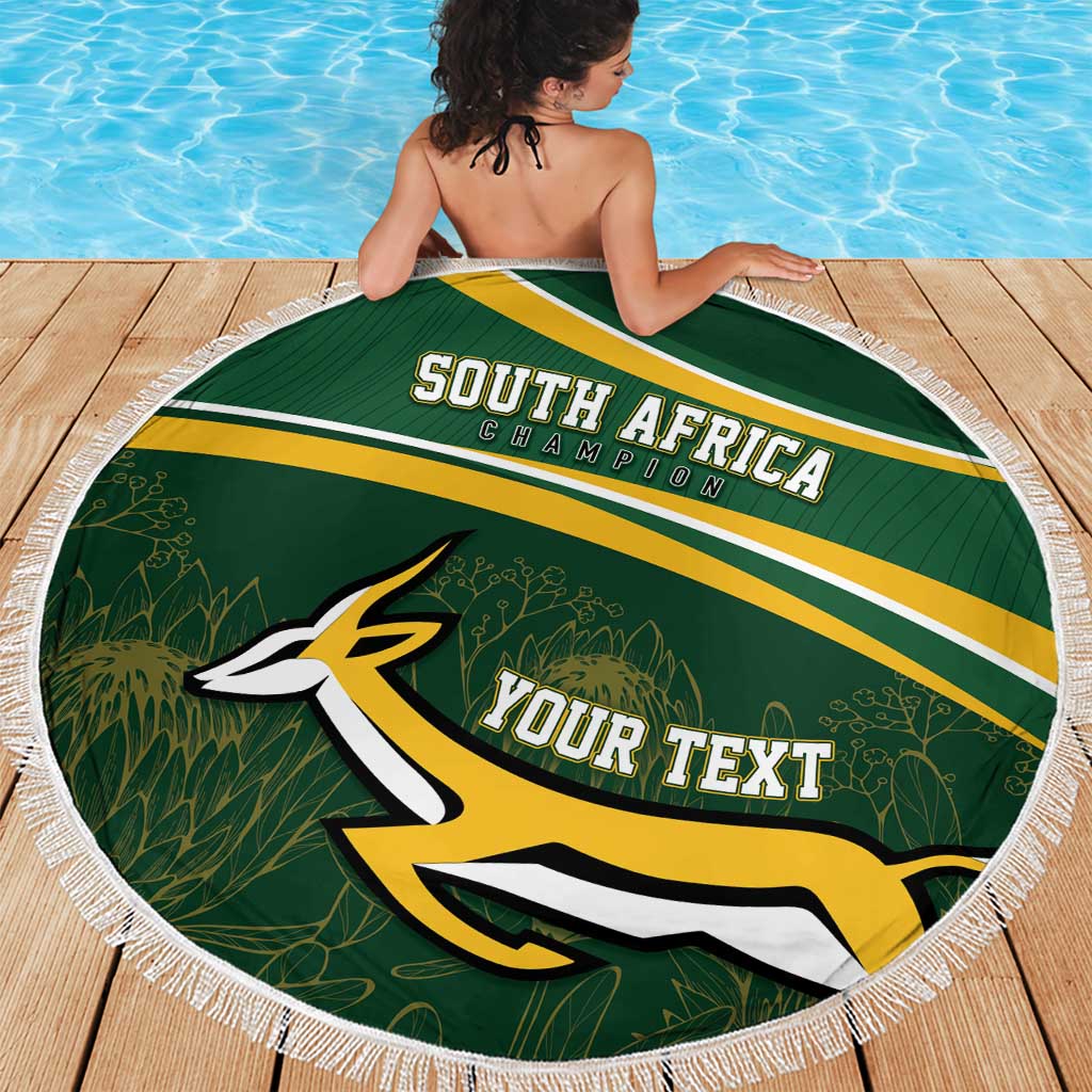 South Africa Rugby Personalized Bokke Beach Blanket Springboks - Stronger Together - Aussie Hoodie
