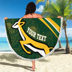 South Africa Rugby Personalized Bokke Beach Blanket Springboks - Stronger Together - Aussie Hoodie