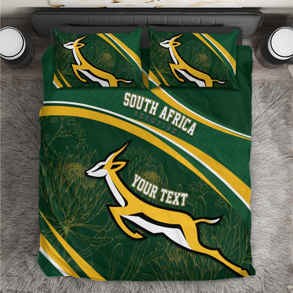South Africa Rugby Personalized Bokke Bedding Set Springboks - Stronger Together - Aussie Hoodie