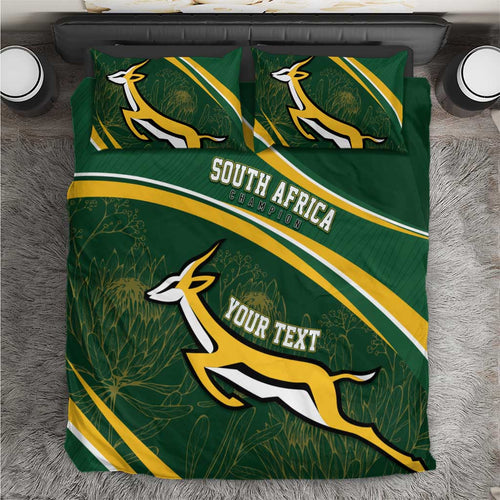 South Africa Rugby Personalized Bokke Bedding Set Springboks - Stronger Together - Aussie Hoodie