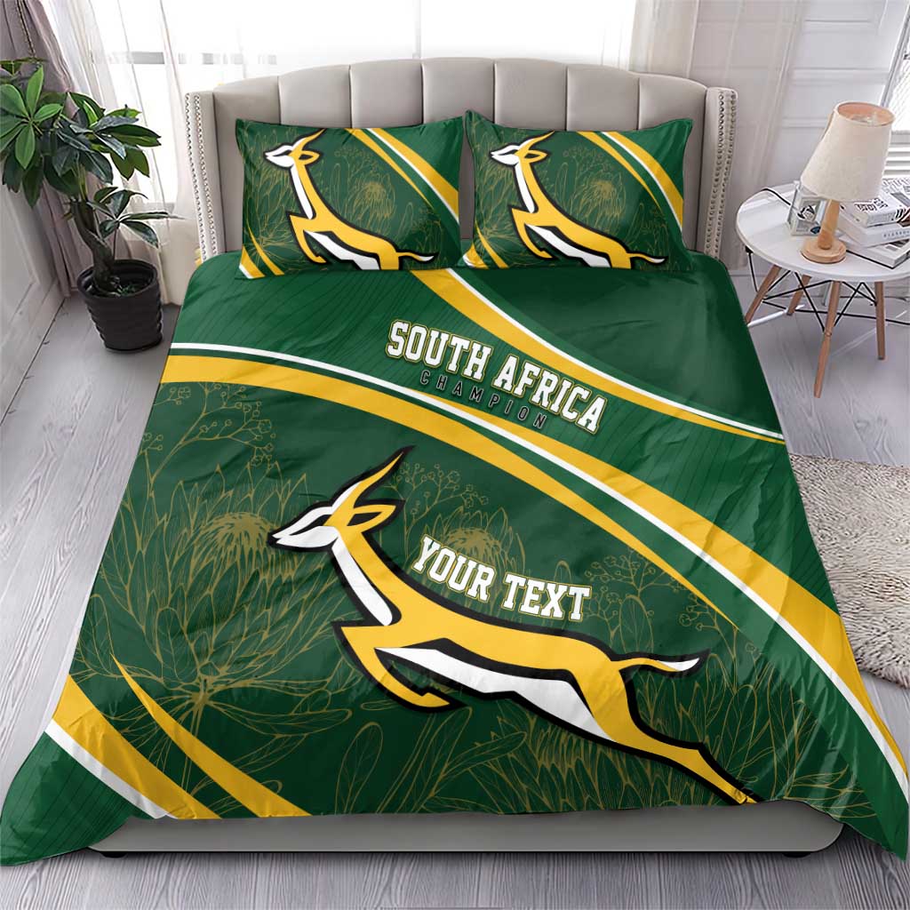 South Africa Rugby Personalized Bokke Bedding Set Springboks - Stronger Together - Aussie Hoodie