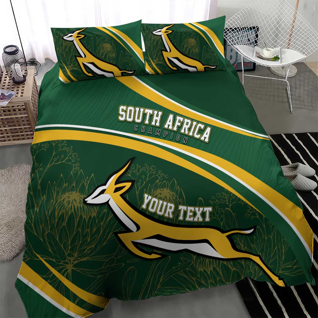 South Africa Rugby Personalized Bokke Bedding Set Springboks - Stronger Together - Aussie Hoodie