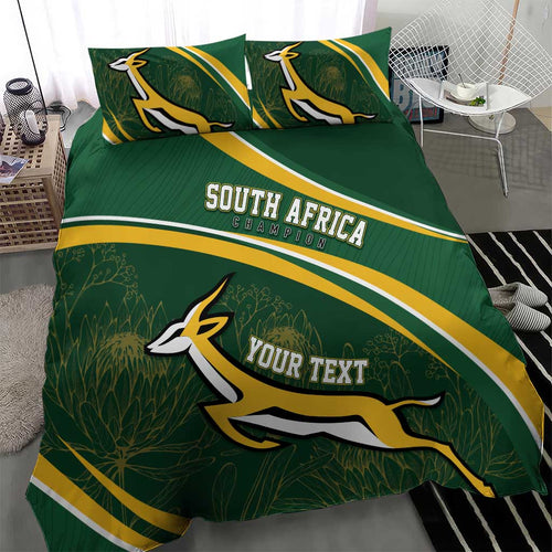 South Africa Rugby Personalized Bokke Bedding Set Springboks - Stronger Together - Aussie Hoodie