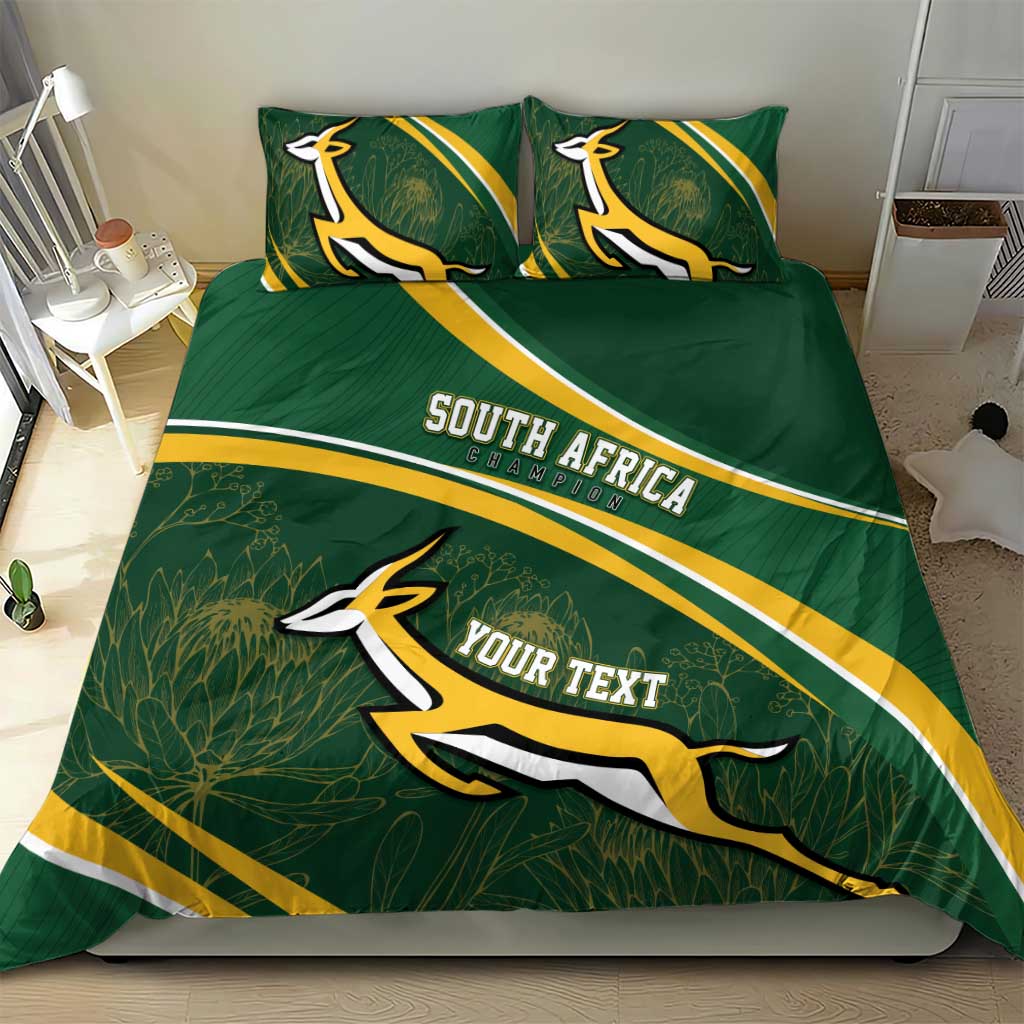 South Africa Rugby Personalized Bokke Bedding Set Springboks - Stronger Together - Aussie Hoodie