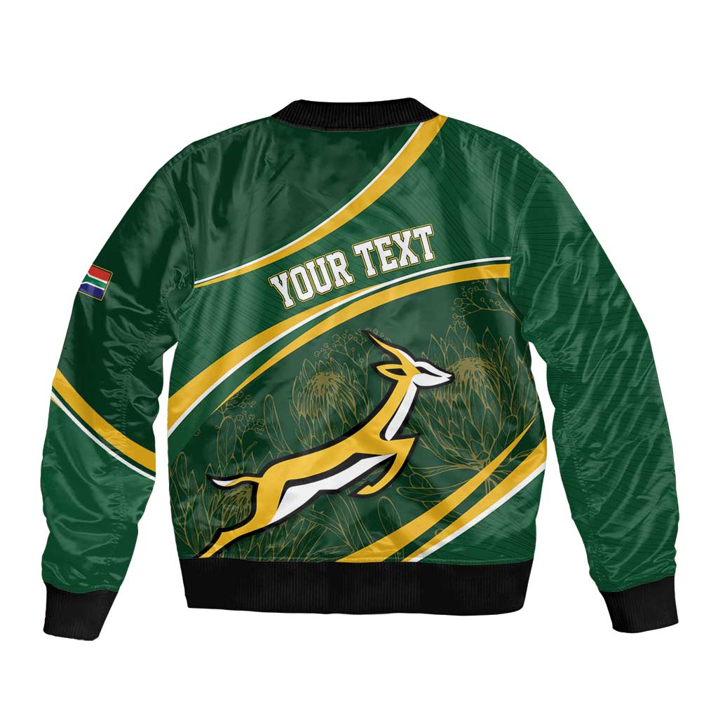South Africa Rugby Personalized Bokke Bomber Jacket Springboks - Stronger Together - Aussie Hoodie
