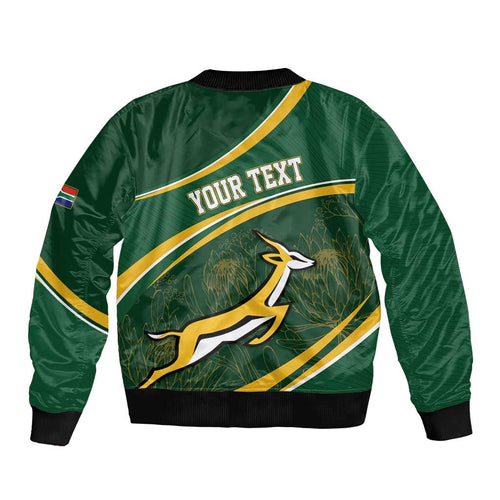 South Africa Rugby Personalized Bokke Bomber Jacket Springboks - Stronger Together - Aussie Hoodie
