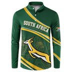 South Africa Rugby Personalized Bokke Button Sweatshirt Springboks - Stronger Together - Aussie Hoodie