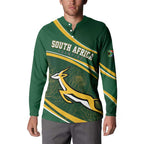 South Africa Rugby Personalized Bokke Button Sweatshirt Springboks - Stronger Together - Aussie Hoodie