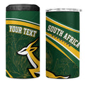 South Africa Rugby Personalized Bokke 4 in 1 Can Cooler Tumbler Springboks - Stronger Together - Aussie Hoodie