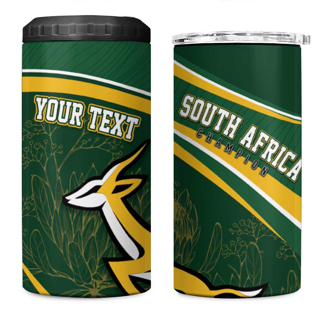 South Africa Rugby Personalized Bokke 4 in 1 Can Cooler Tumbler Springboks - Stronger Together - Aussie Hoodie