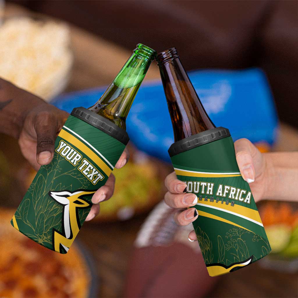 South Africa Rugby Personalized Bokke 4 in 1 Can Cooler Tumbler Springboks - Stronger Together - Aussie Hoodie