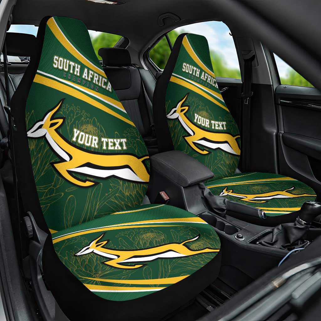 South Africa Rugby Personalized Bokke Car Seat Cover Springboks - Stronger Together - Aussie Hoodie