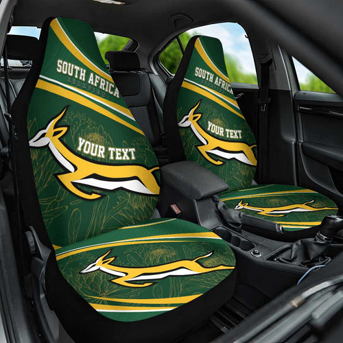 South Africa Rugby Personalized Bokke Car Seat Cover Springboks - Stronger Together - Aussie Hoodie