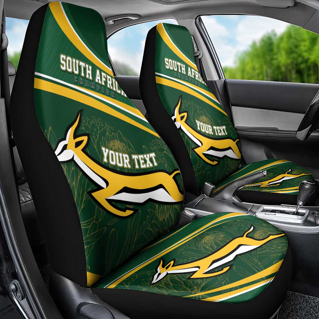 South Africa Rugby Personalized Bokke Car Seat Cover Springboks - Stronger Together - Aussie Hoodie