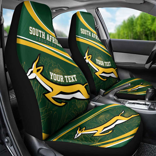 South Africa Rugby Personalized Bokke Car Seat Cover Springboks - Stronger Together - Aussie Hoodie