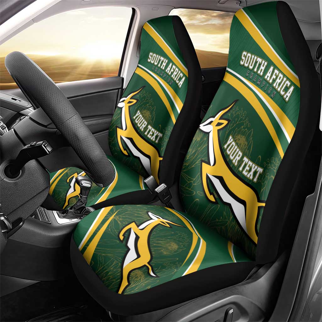 South Africa Rugby Personalized Bokke Car Seat Cover Springboks - Stronger Together - Aussie Hoodie
