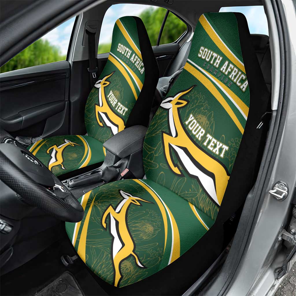 South Africa Rugby Personalized Bokke Car Seat Cover Springboks - Stronger Together - Aussie Hoodie