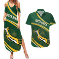 South Africa Rugby Personalized Bokke Couples Matching Summer Maxi Dress and Hawaiian Shirt Springboks - Stronger Together - Aussie Hoodie