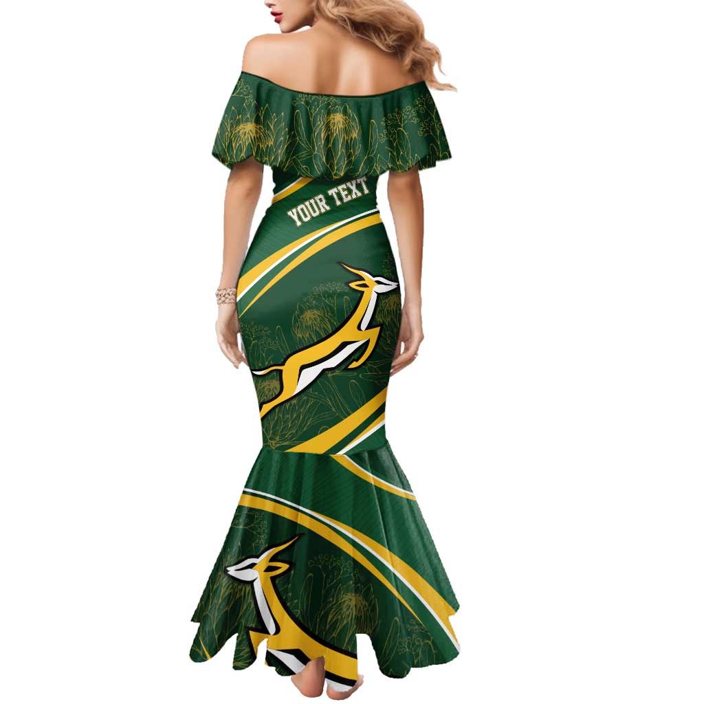 South Africa Rugby Personalized Bokke Family Matching Mermaid Dress and Hawaiian Shirt Springboks - Stronger Together - Aussie Hoodie