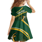 South Africa Rugby Personalized Bokke Family Matching Off The Shoulder Long Sleeve Dress and Hawaiian Shirt Springboks - Stronger Together - Aussie Hoodie