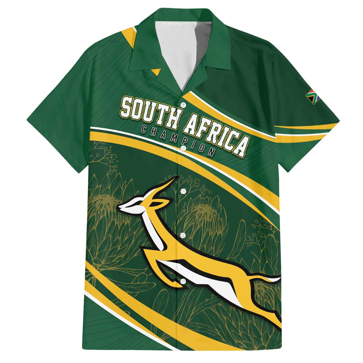 South Africa Rugby Personalized Bokke Family Matching Off The Shoulder Long Sleeve Dress and Hawaiian Shirt Springboks - Stronger Together - Aussie Hoodie