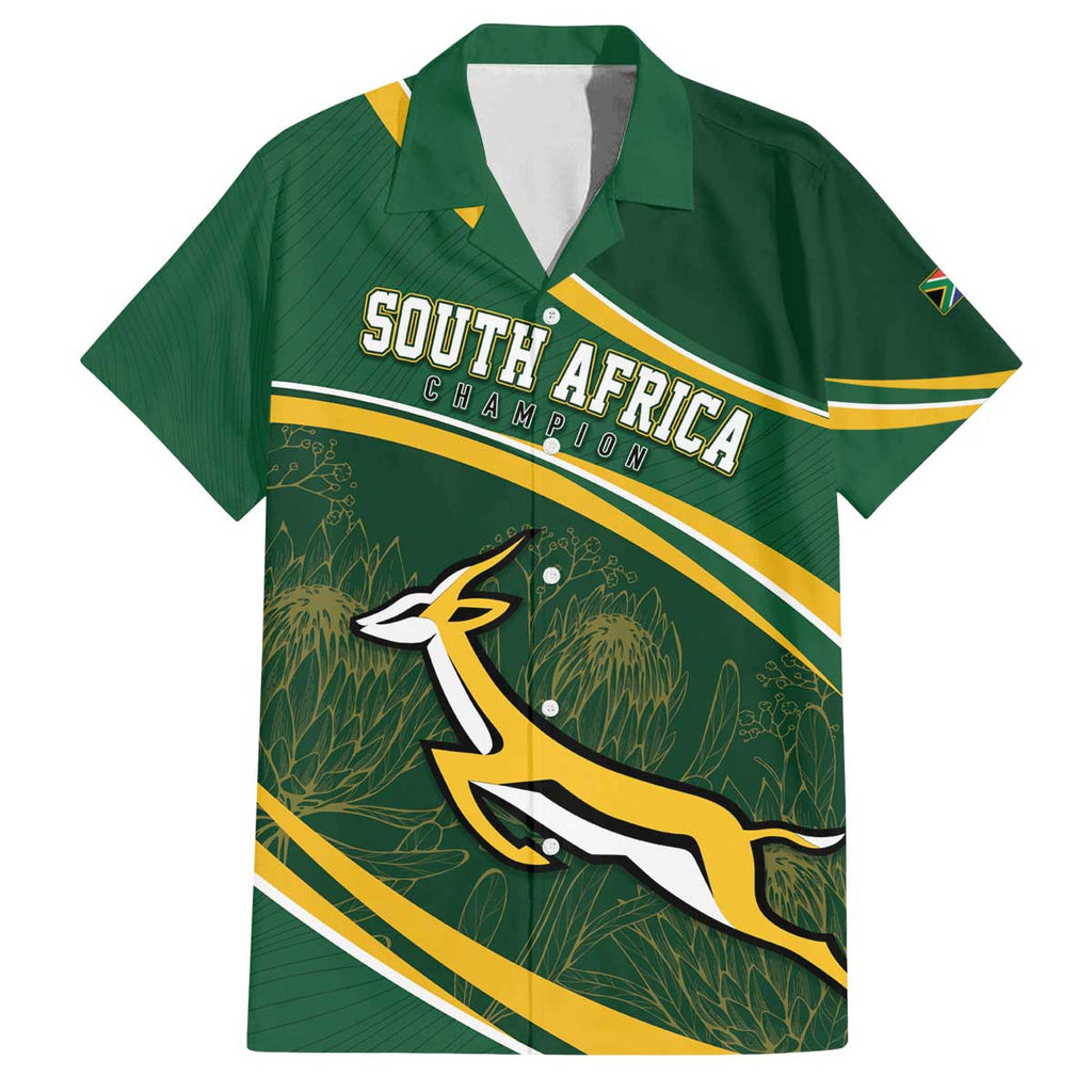 South Africa Rugby Personalized Bokke Family Matching Off The Shoulder Long Sleeve Dress and Hawaiian Shirt Springboks - Stronger Together - Aussie Hoodie