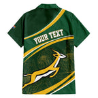South Africa Rugby Personalized Bokke Family Matching Off The Shoulder Long Sleeve Dress and Hawaiian Shirt Springboks - Stronger Together - Aussie Hoodie