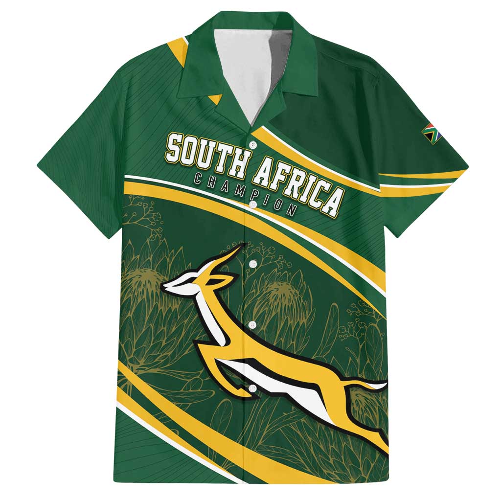 South Africa Rugby Personalized Bokke Family Matching Off Shoulder Maxi Dress and Hawaiian Shirt Springboks - Stronger Together - Aussie Hoodie