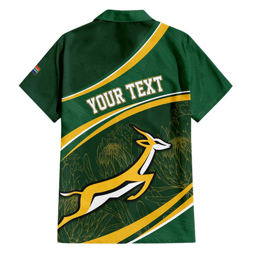 South Africa Rugby Personalized Bokke Family Matching Off Shoulder Short Dress and Hawaiian Shirt Springboks - Stronger Together - Aussie Hoodie