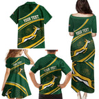 South Africa Rugby Personalized Bokke Family Matching Puletasi and Hawaiian Shirt Springboks - Stronger Together - Aussie Hoodie