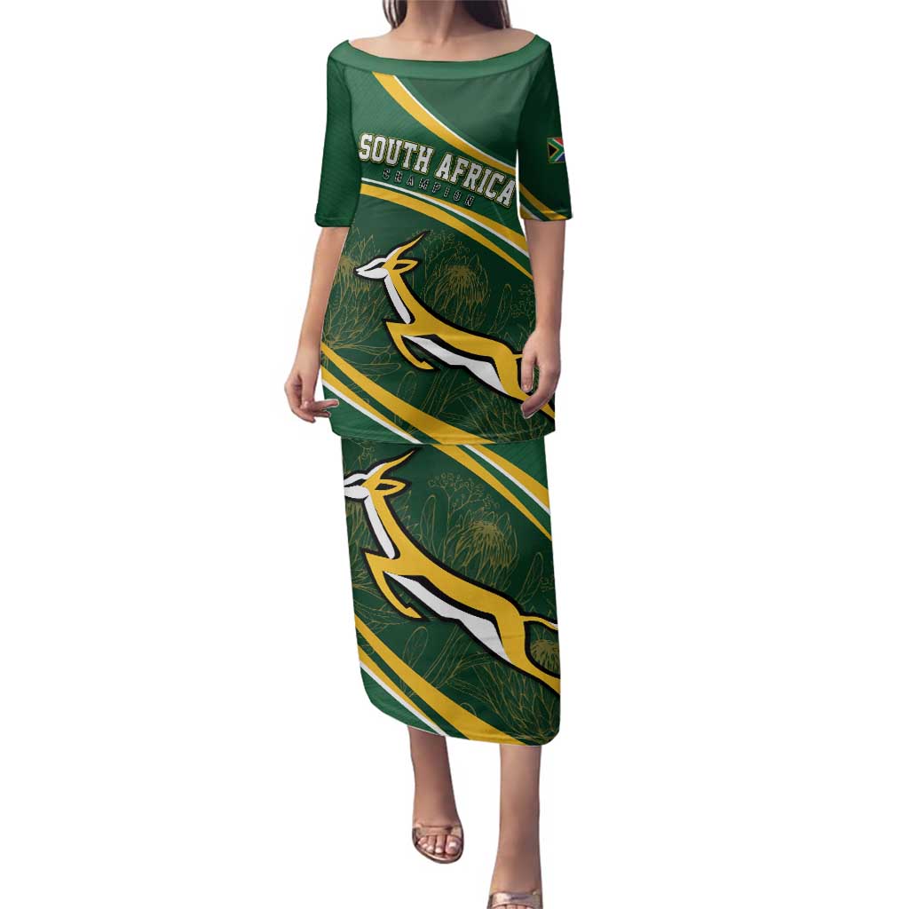 South Africa Rugby Personalized Bokke Family Matching Puletasi and Hawaiian Shirt Springboks - Stronger Together - Aussie Hoodie