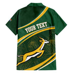 South Africa Rugby Personalized Bokke Family Matching Short Sleeve Bodycon Dress and Hawaiian Shirt Springboks - Stronger Together - Aussie Hoodie