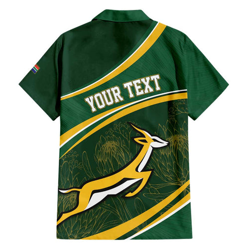 South Africa Rugby Personalized Bokke Family Matching Short Sleeve Bodycon Dress and Hawaiian Shirt Springboks - Stronger Together - Aussie Hoodie