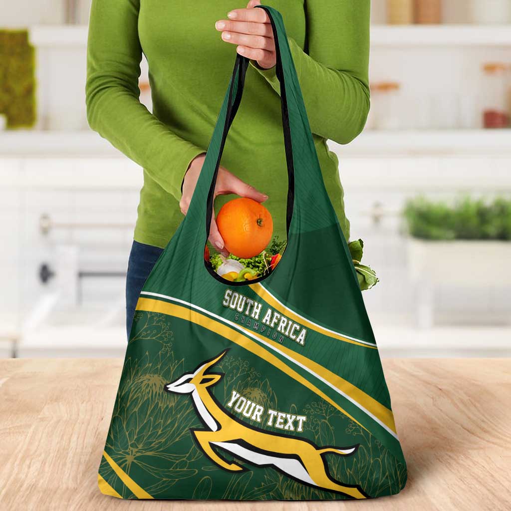 South Africa Rugby Personalized Bokke Grocery Bag Springboks - Stronger Together - Aussie Hoodie
