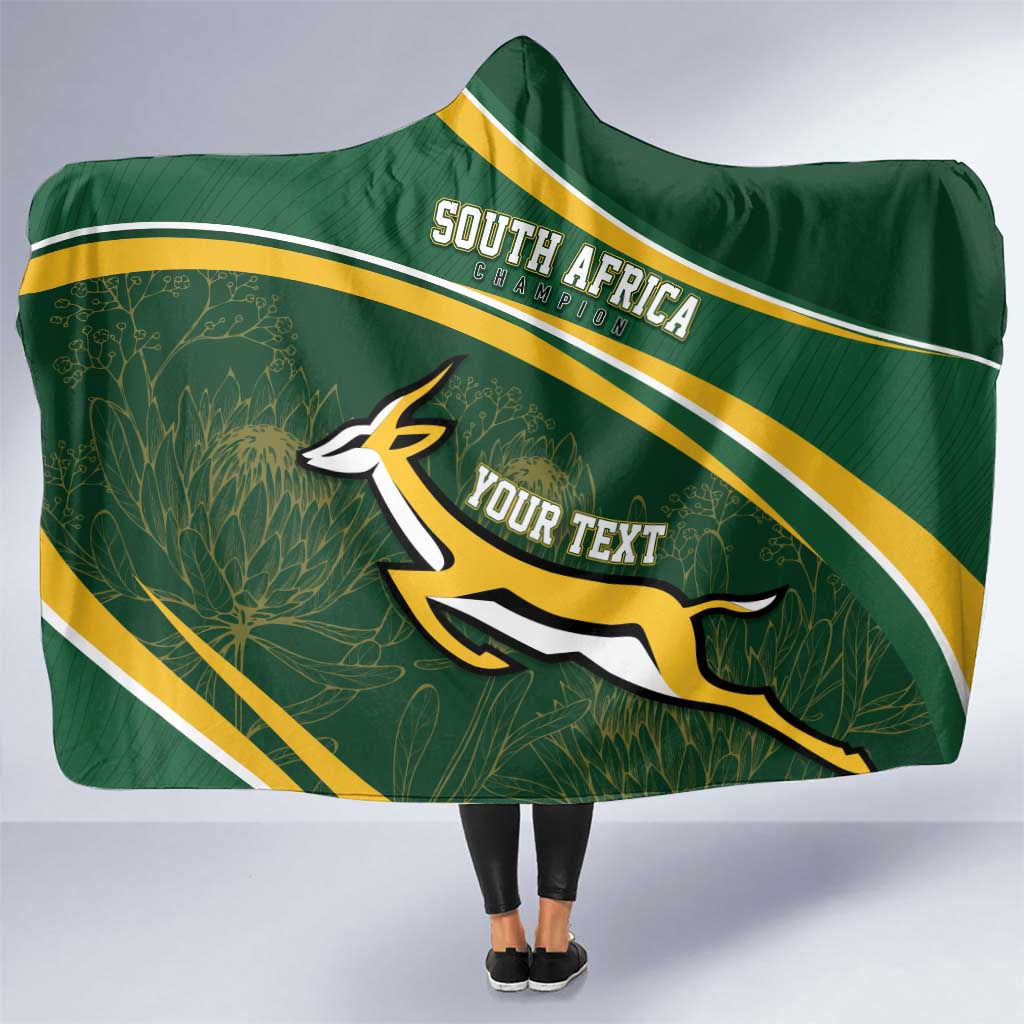 South Africa Rugby Personalized Bokke Hooded Blanket Springboks - Stronger Together - Aussie Hoodie
