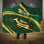 South Africa Rugby Personalized Bokke Hooded Blanket Springboks - Stronger Together - Aussie Hoodie