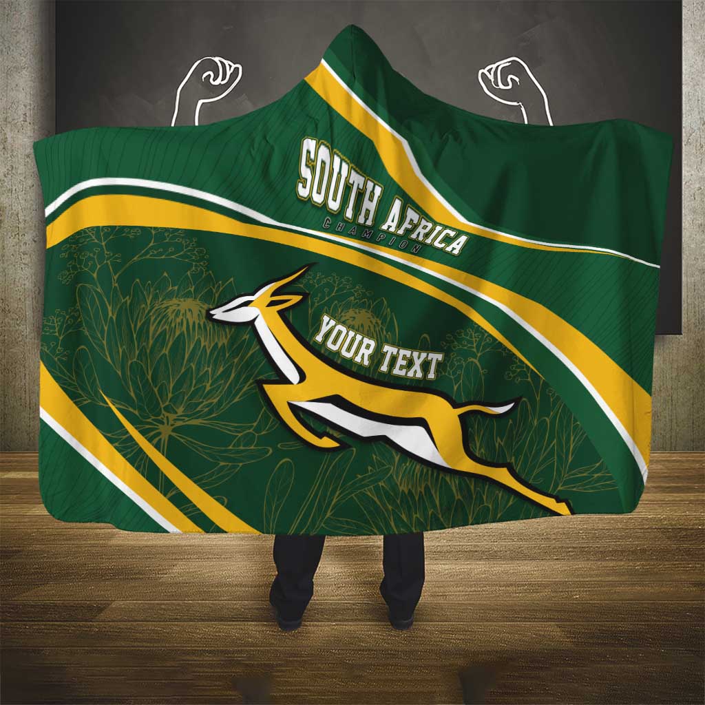 South Africa Rugby Personalized Bokke Hooded Blanket Springboks - Stronger Together - Aussie Hoodie