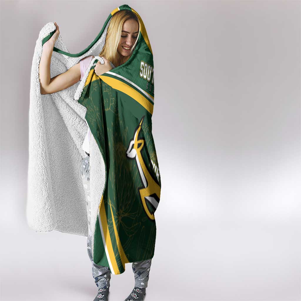 South Africa Rugby Personalized Bokke Hooded Blanket Springboks - Stronger Together - Aussie Hoodie