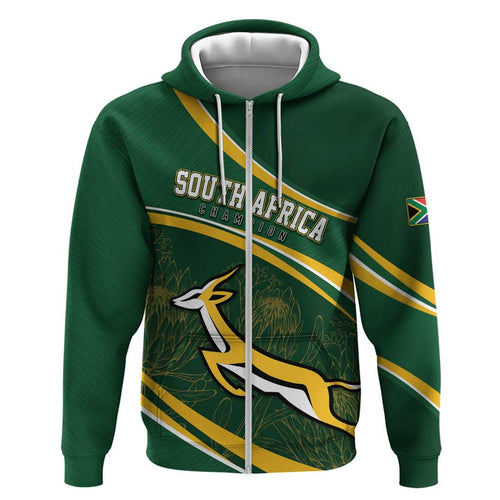 South Africa Rugby Personalized Bokke Hoodie Springboks - Stronger Together - Aussie Hoodie