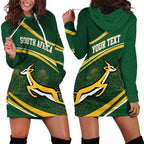 South Africa Rugby Personalized Bokke Hoodie Dress Springboks - Stronger Together - Aussie Hoodie