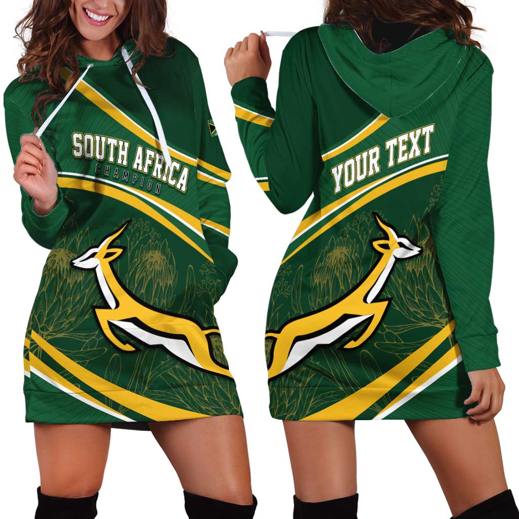 South Africa Rugby Personalized Bokke Hoodie Dress Springboks - Stronger Together - Aussie Hoodie