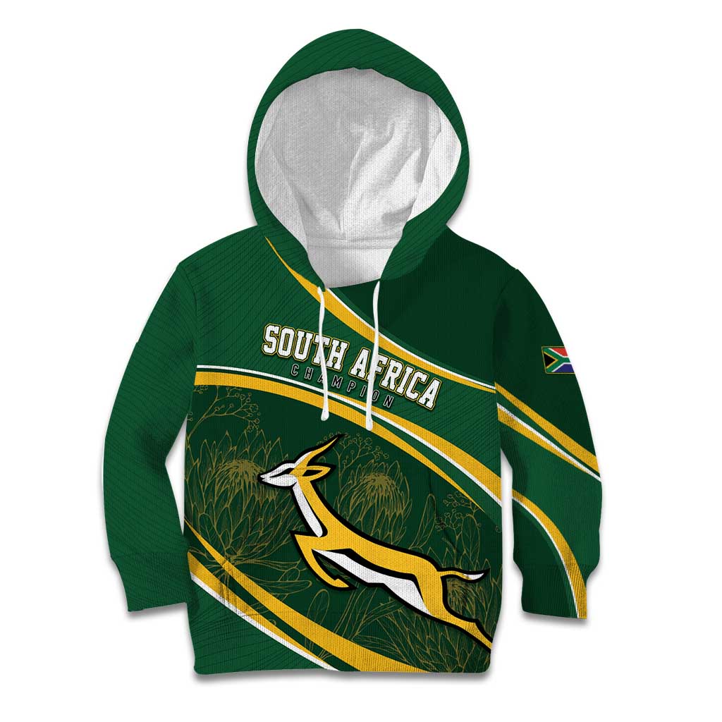 South Africa Rugby Personalized Bokke Kid Hoodie Springboks - Stronger Together - Aussie Hoodie